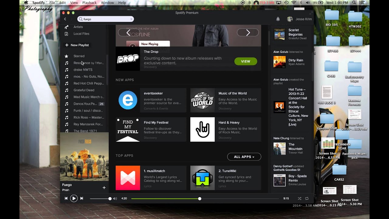 spotify for mac os 10.4.11